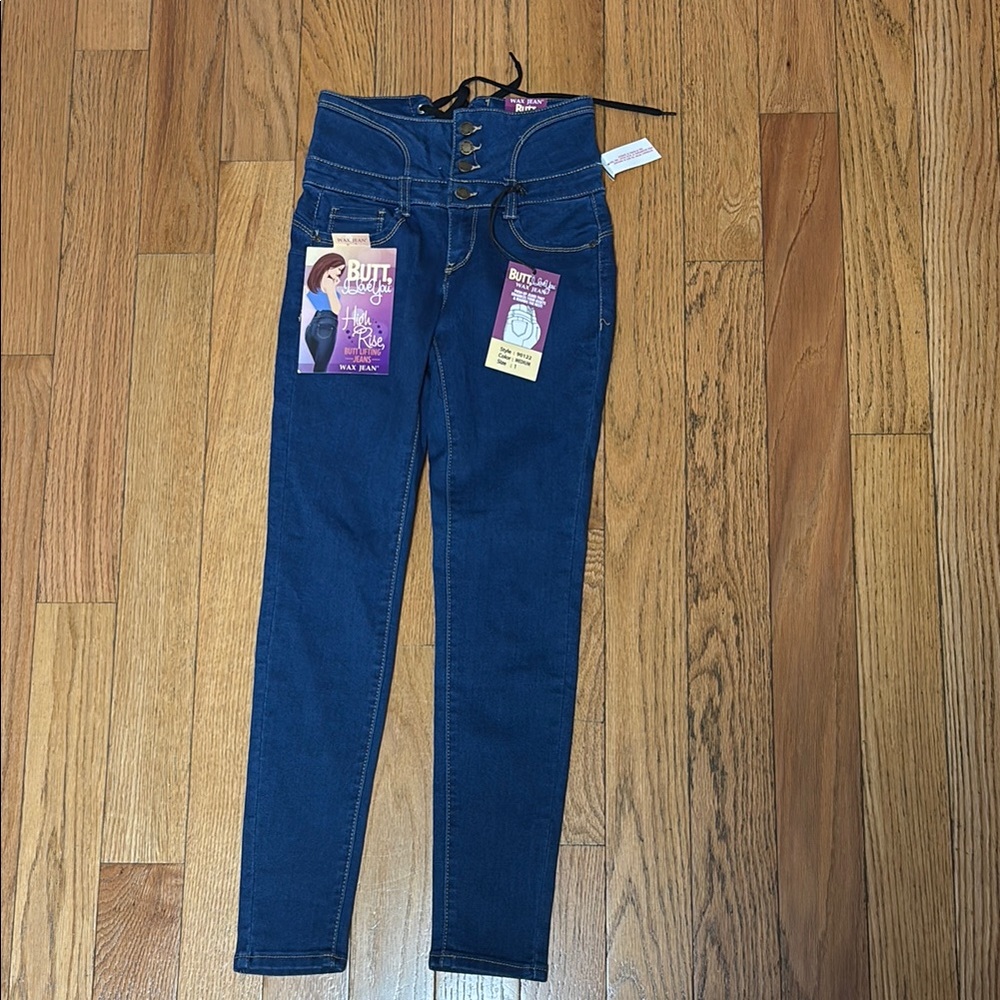 Wax Jean High Rise Blue Jeans